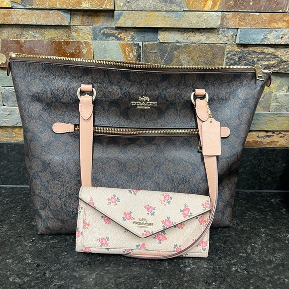 💕COACH Gallery Tote purse canvas bag 79609 - Picture 12 of 16